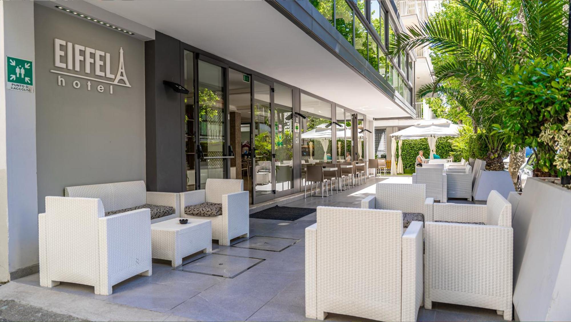 Hotel Eiffel Римини Экстерьер фото